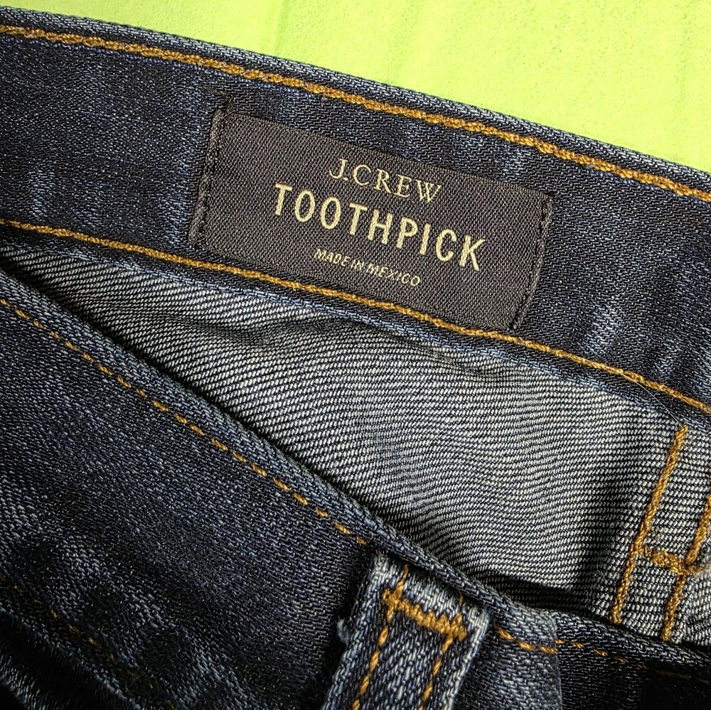 J. Crew Womens Jeans Toothpick Ankle Skinny Dark Wash Stretch - Picture 6 of 7